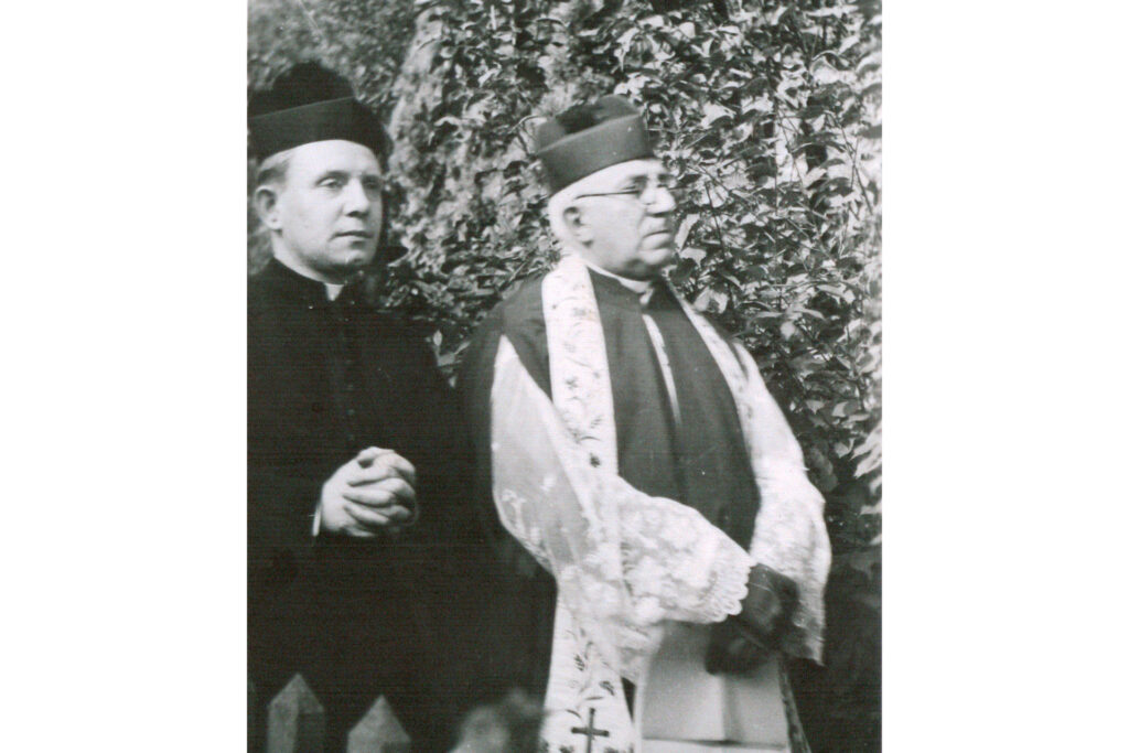 2 Personen, Schwarz-weiß-Bild